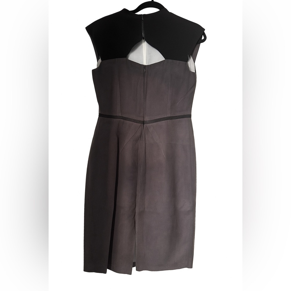 Edeline Lee Colorblock Sheath Dress Made in England Size 14 Luxury Tailored